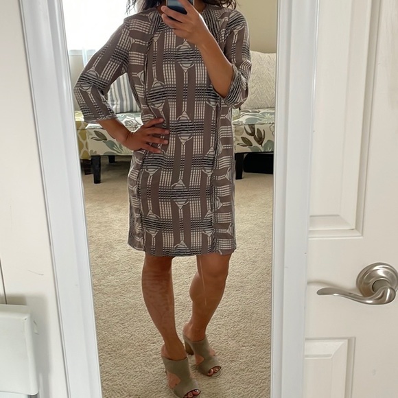 ANTHROPOLOGIE Burning Torch | Silk Shift Dress XS - Picture 5 of 10